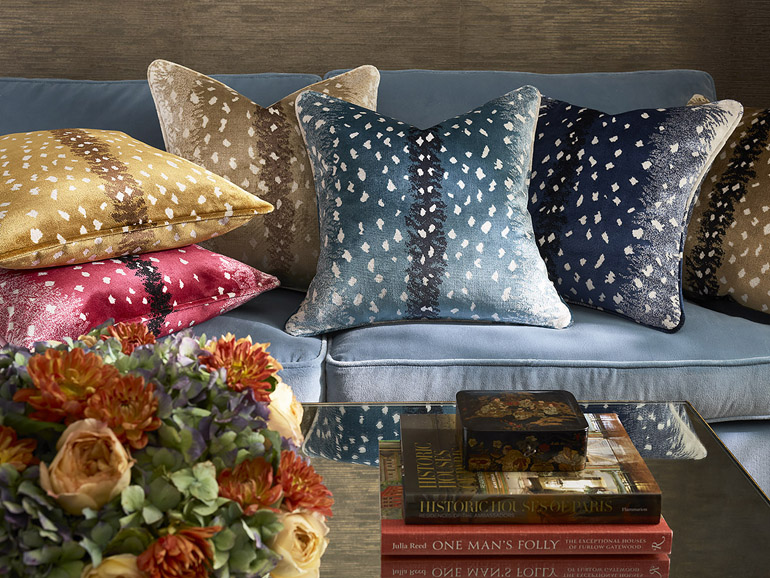 oww velvet fall 2021 pillows flower