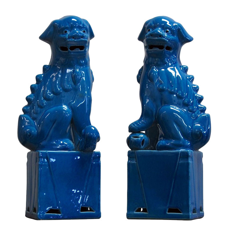 Sitting Foo Dog Pair